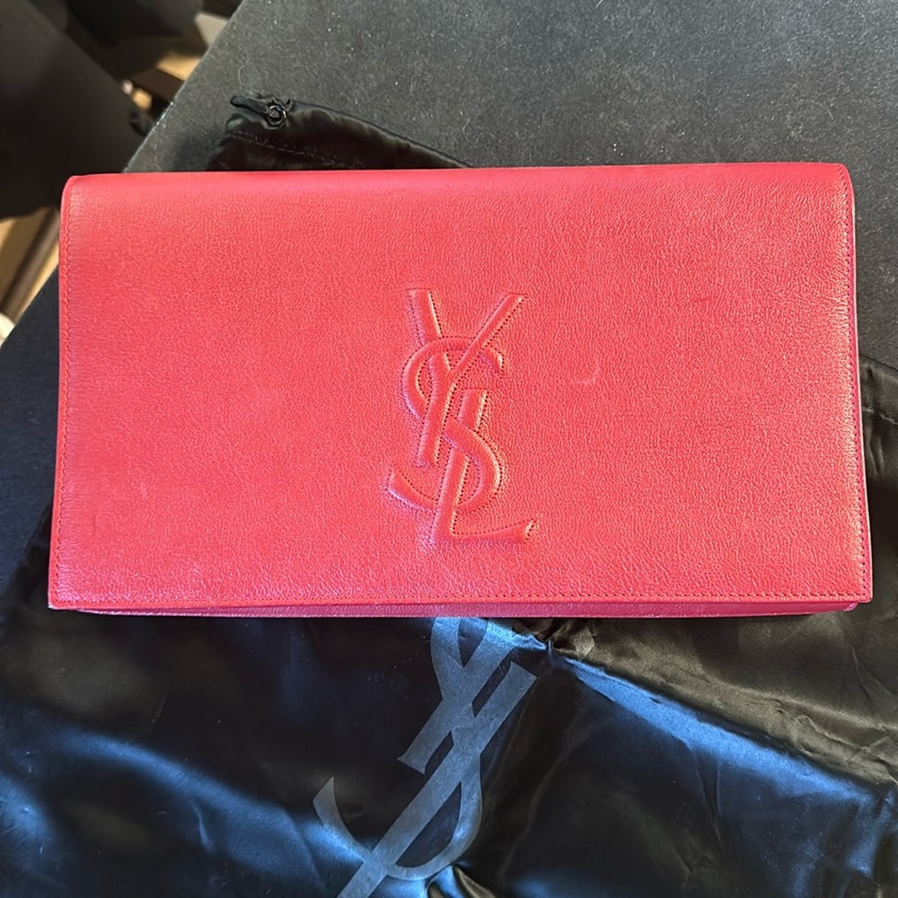 YSL Red Clutch